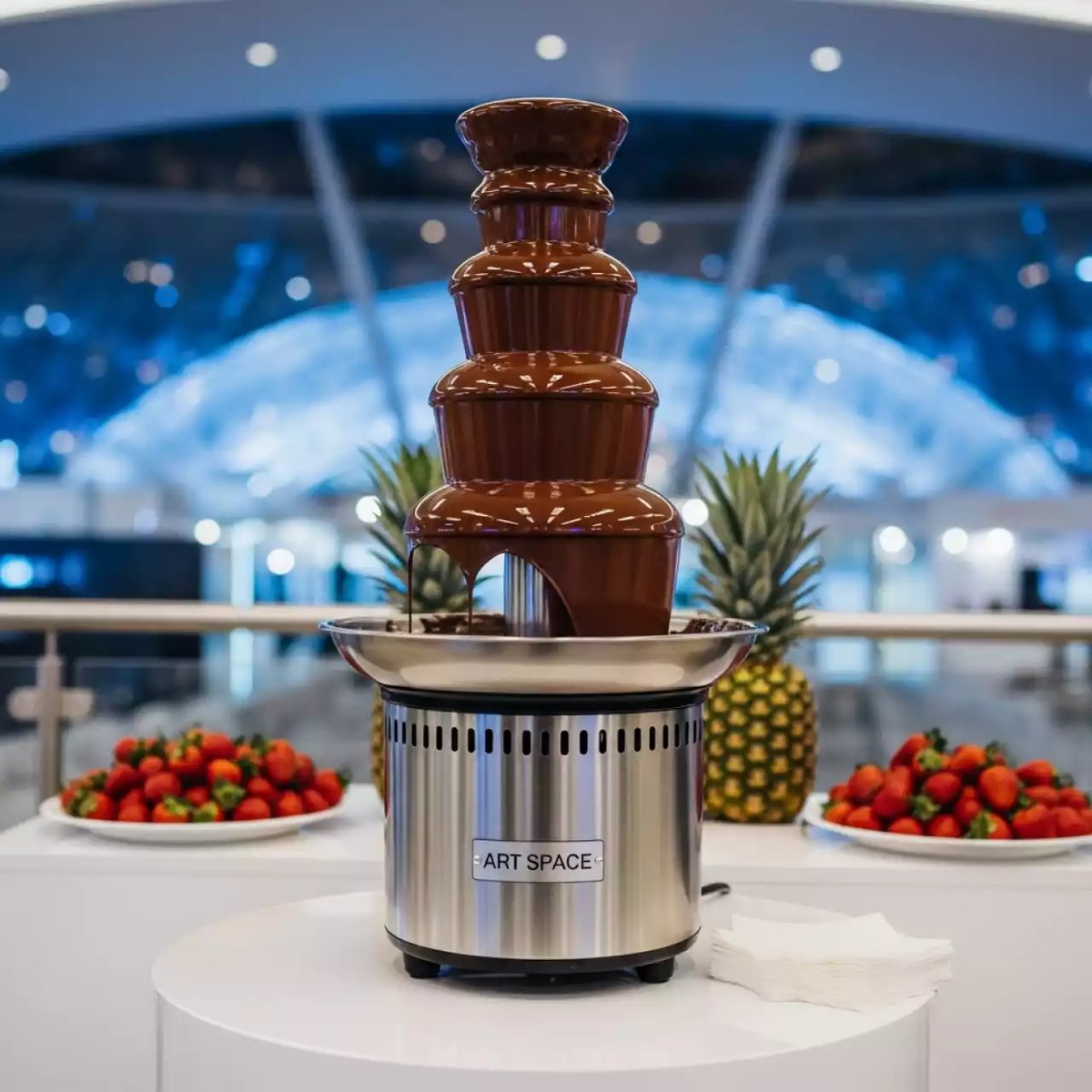 Аренда Шоколадный фонтан большой в Ледовом дворце «Айсберг» — ART SPACE
