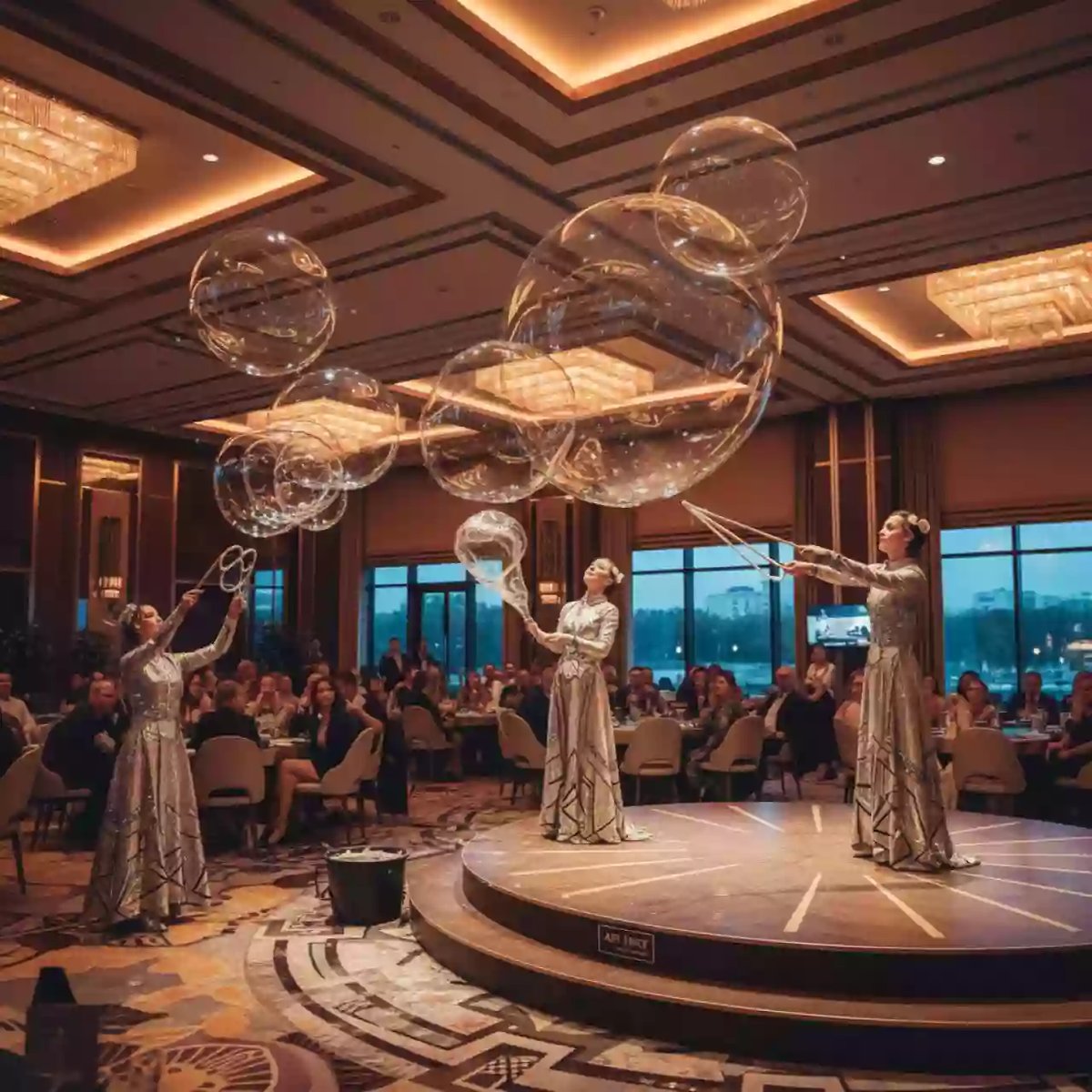 Аренда Шоу гигантских мыльных пузырей в City Park Hotel Sochi — ART SPACE