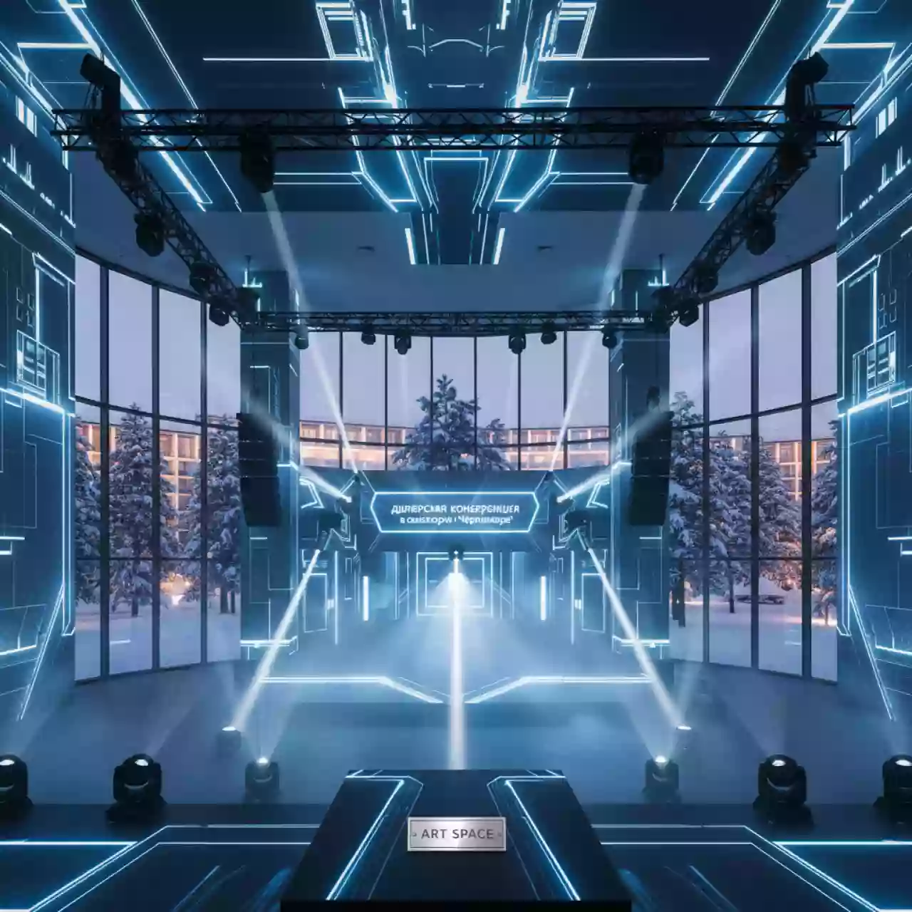 Аренда Шоу световое 3D в санатории «Черноморье» — ART SPACE