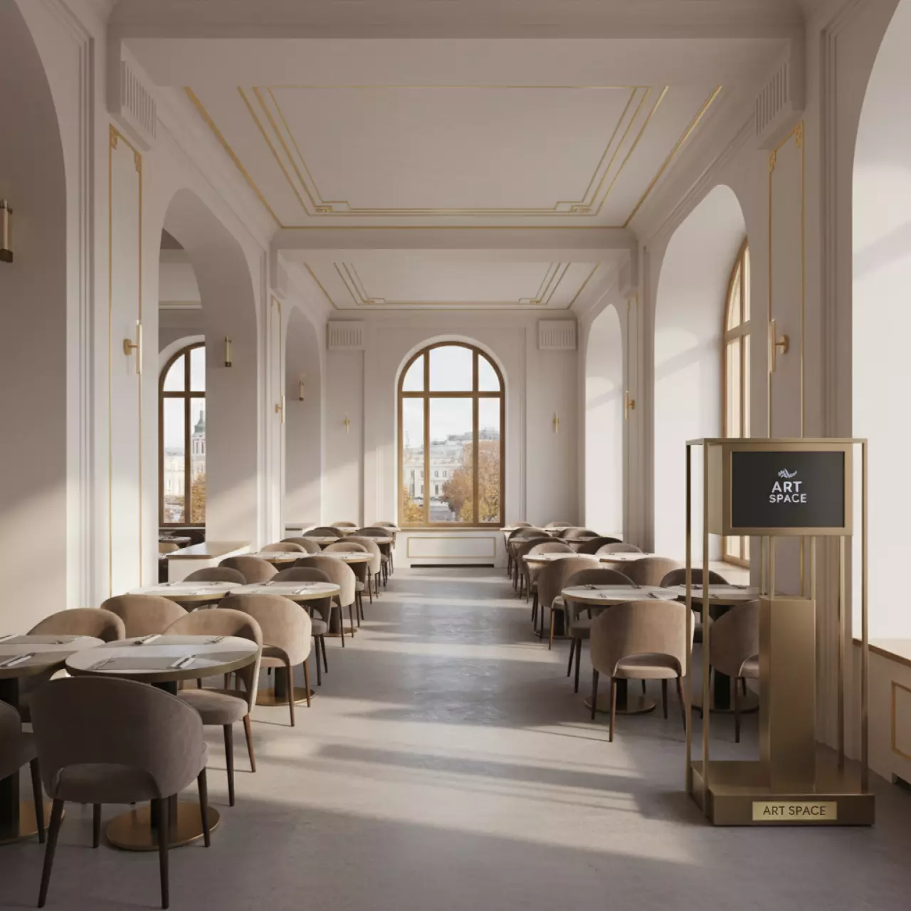 Аренда Шпаклевка полимерная финишная Weber Vetonit LR в ресторане «Плакучая Ива» — ART SPACE