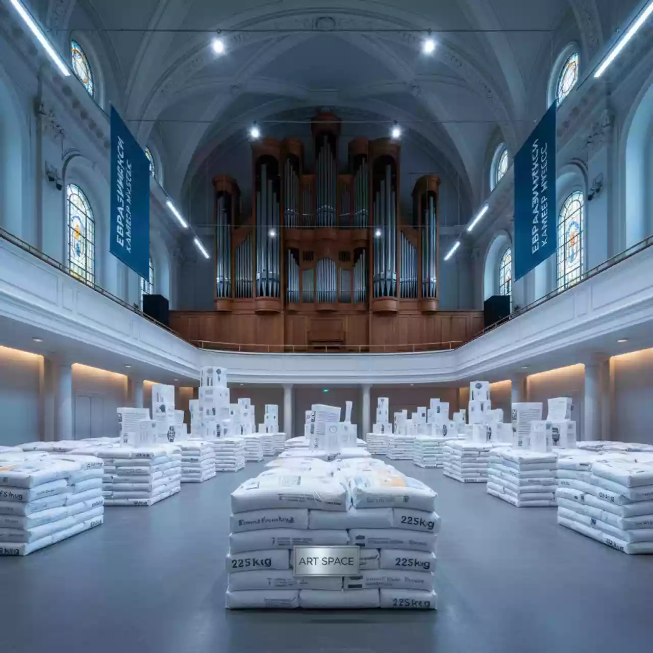 Аренда Шпаклевки гипсовые 25 кг в Зале органной и камерной музыки — ART SPACE