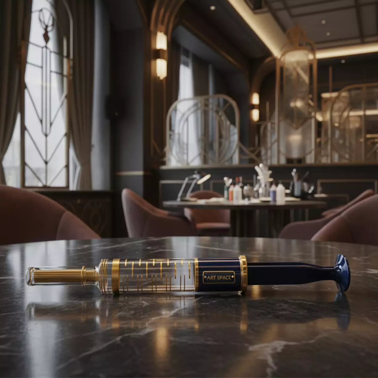 Аренда Шприц для дозирования эпоксидной смолы 50 в ресторане «Паруса» — ART SPACE