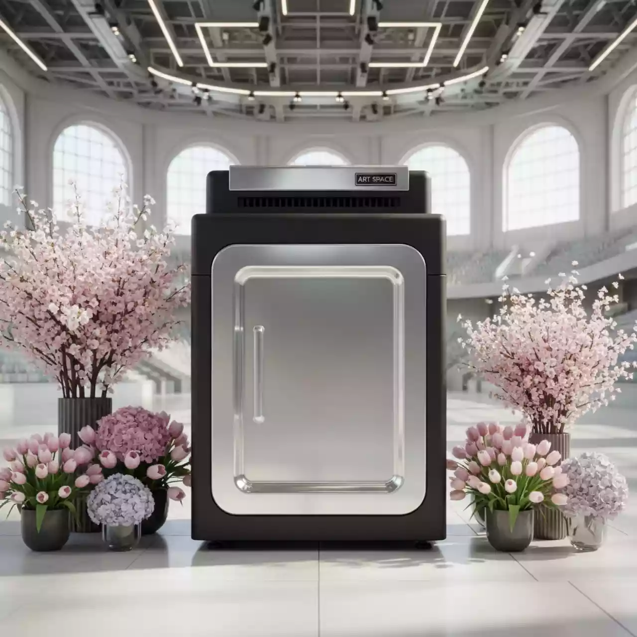 Аренда Шредер Bulros 840S 4 мм черный с серебряными дверью и режущим блоком в Сириус Арене — ART SPACE