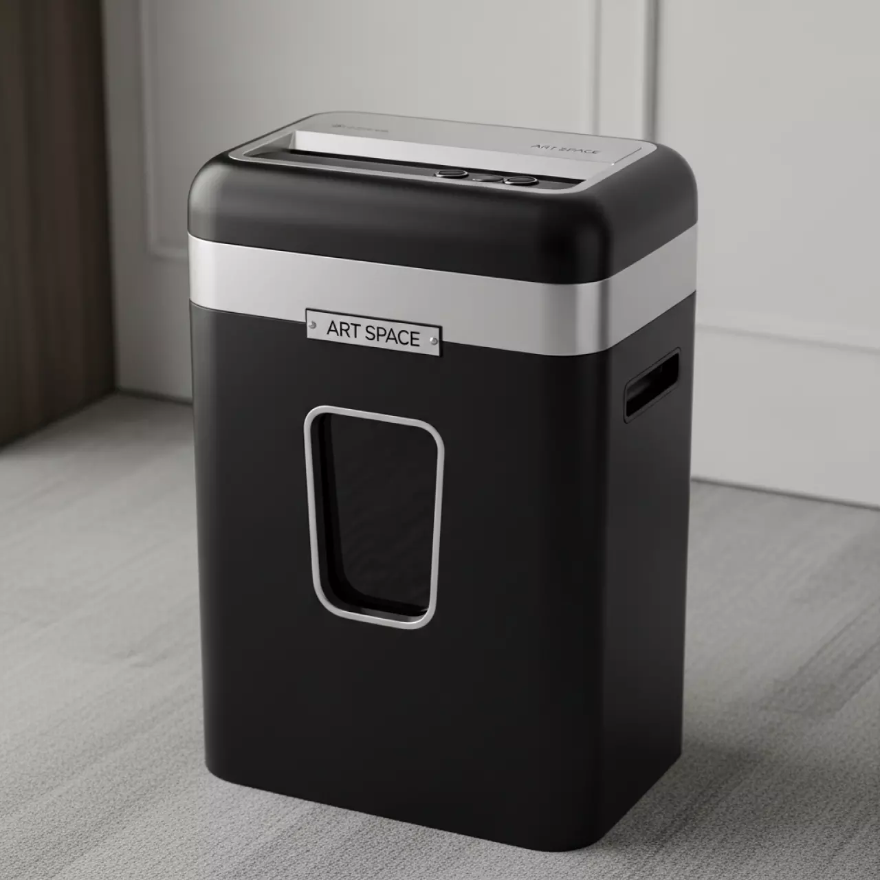 Аренда Шредер Bulros 8417M черный серебро 2х10 мм дверь верх в Rodina Grand Hotel & SPA — ART SPACE