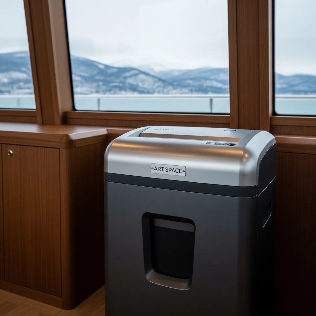 Аренда Шредер Dahle 514 Air 2х15 мм на VIP теплоходе (Морпорт Сочи) — ART SPACE