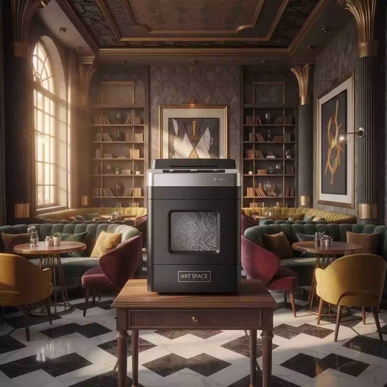 Аренда Шредер Fellowes Microshred 225Mi 2х12 мм в ресторане «Сыроварня» — ART SPACE