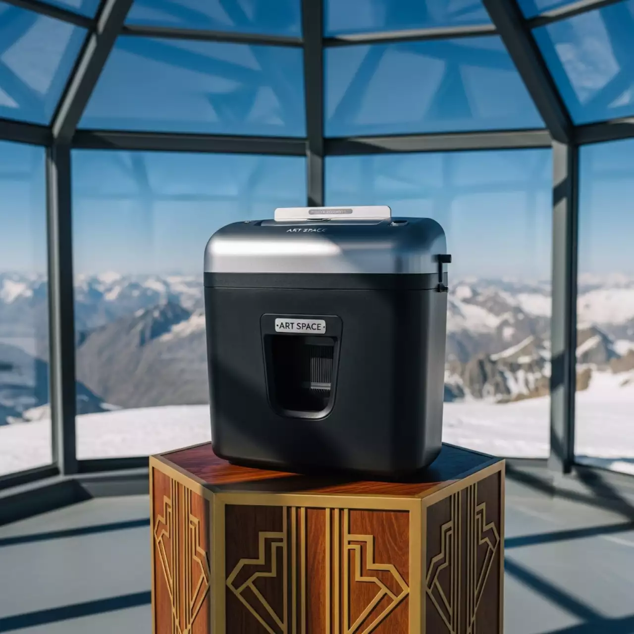 Аренда Шредер Гелеос АП55 5 1,9х12 мм с автоподачей на площадке Rosa Peak (2320м) — ART SPACE