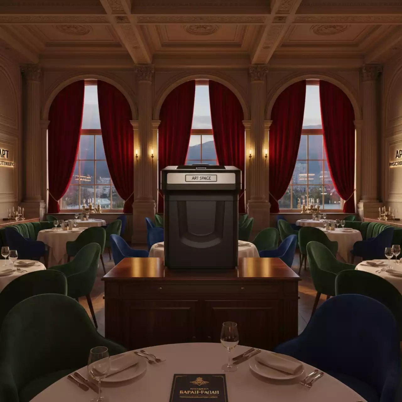 Аренда Шредер Гелеос УА160 2 в ресторане «Баран-Рапан» — ART SPACE