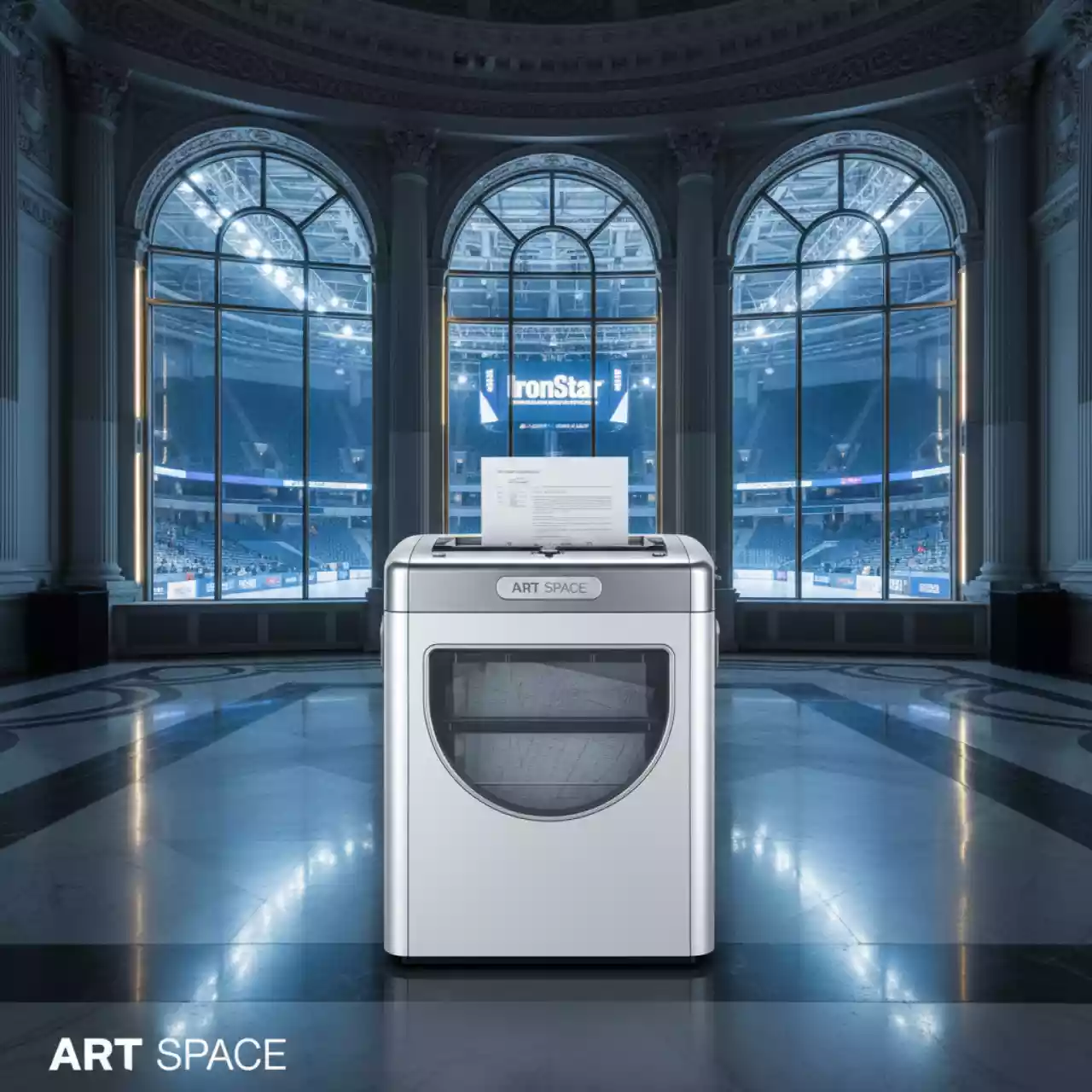 Аренда Шредер HSM Securio Af500 4,5х30 мм в ледовом дворце «Большой» — ART SPACE