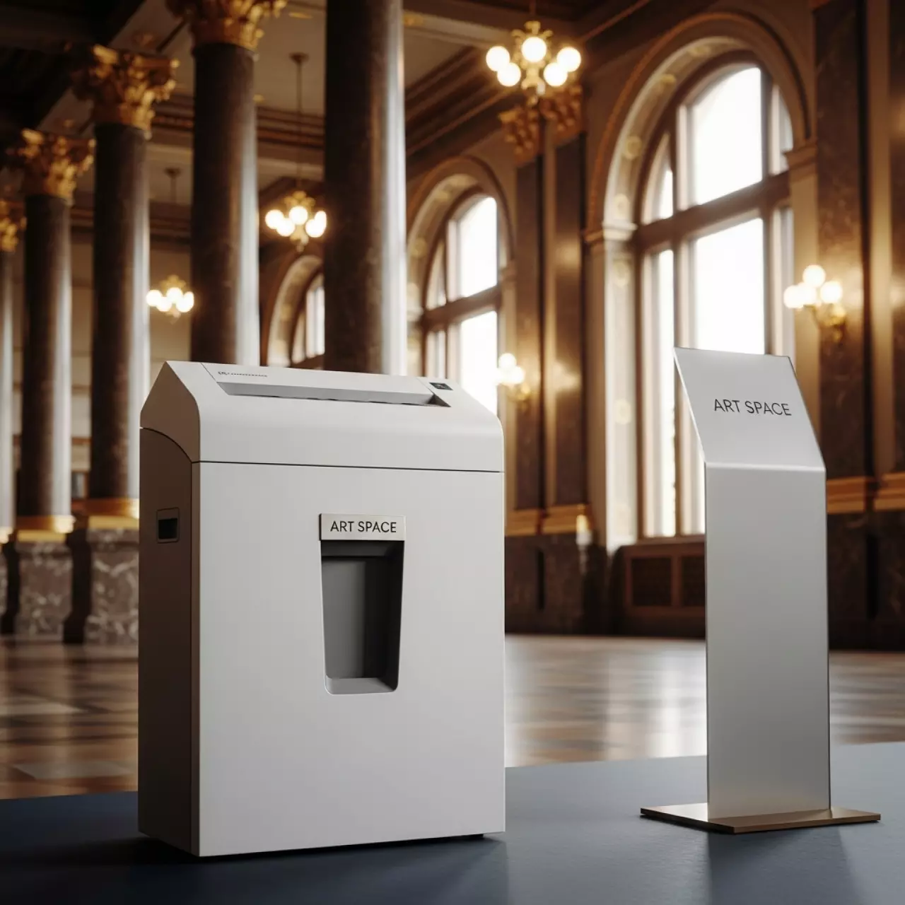 Аренда Шредер HSM Securio B22 N 5,8 мм в Зимнем театре — ART SPACE