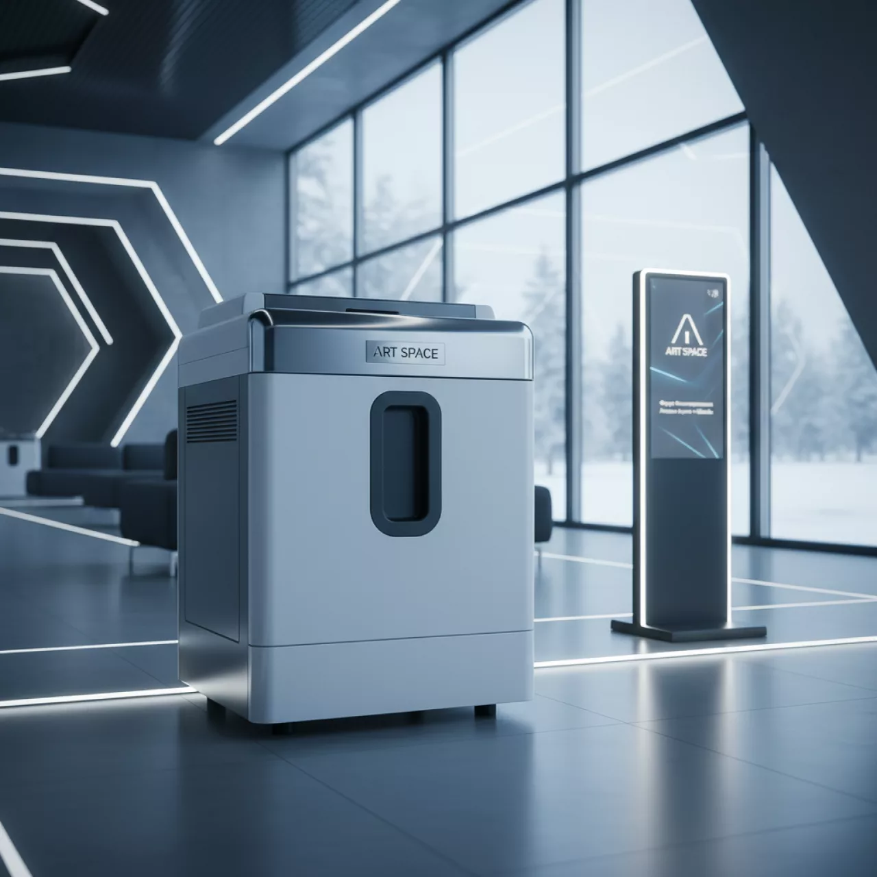 Аренда Шредер HSM Securio B34 1,9х15 мм в ледовой арене «Шайба» — ART SPACE