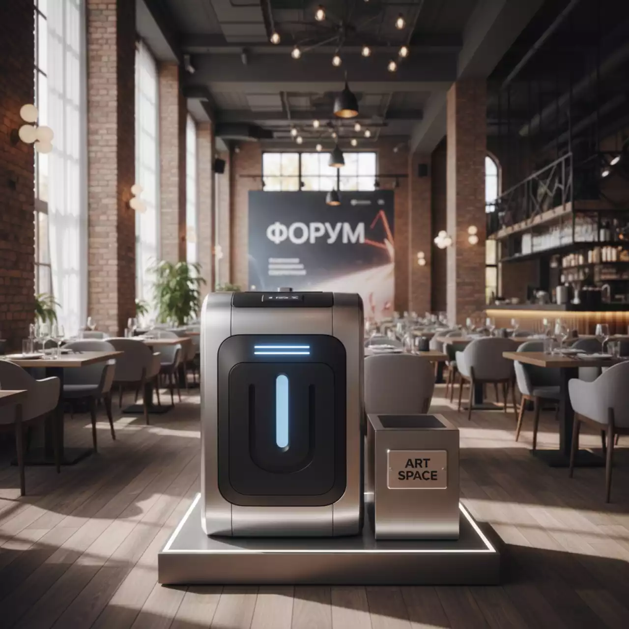 Аренда Шредер HSM Securio B 22 5,8 мм в ресторане «Сыроварня» — ART SPACE