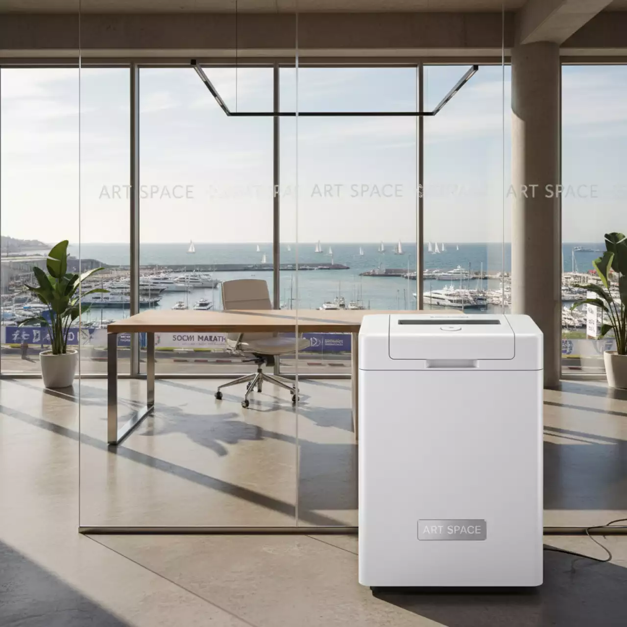 Аренда Шредер HSM Securio C18 5,8 мм на парусной регате (Сочи) — ART SPACE