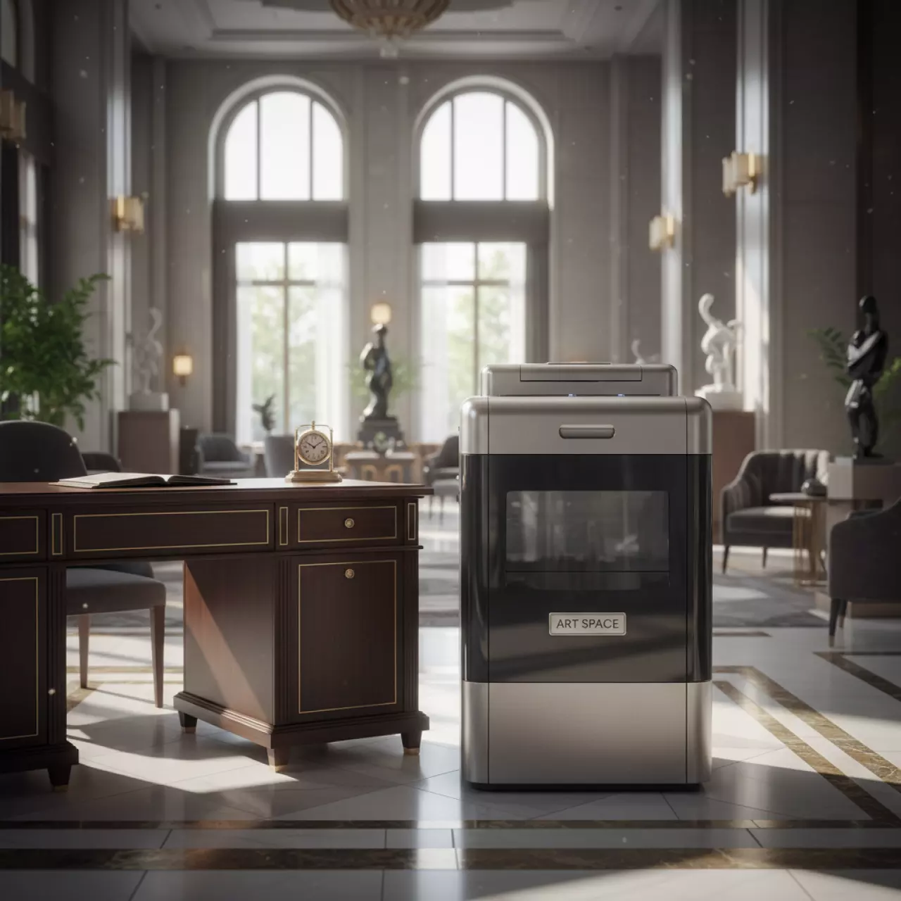 Аренда Шредер HSM Securio P40i 1,9х15 мм в Mövenpick Hotel — ART SPACE