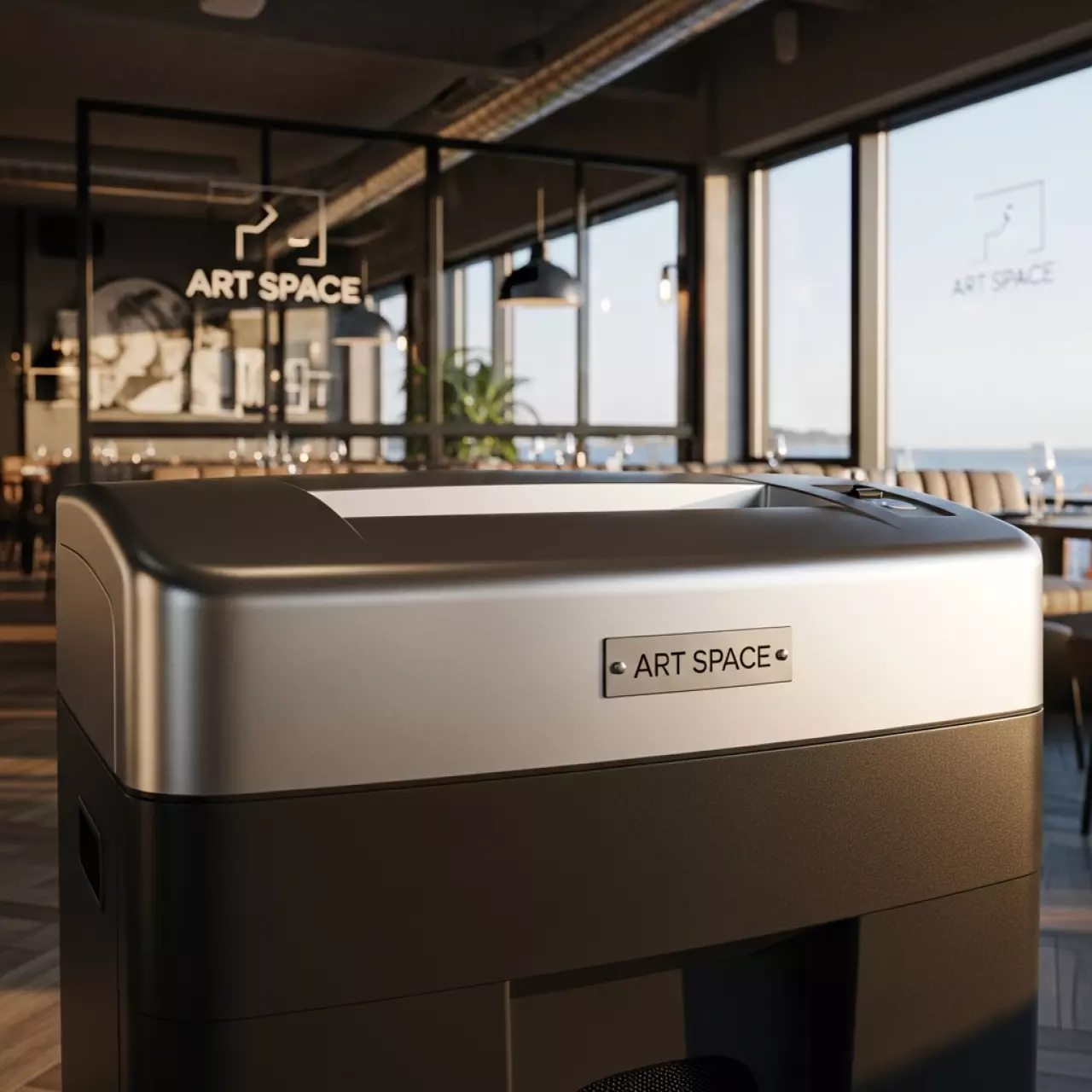 Аренда Шредер Kobra 240 SS2 E S в ресторане «Паруса» — ART SPACE