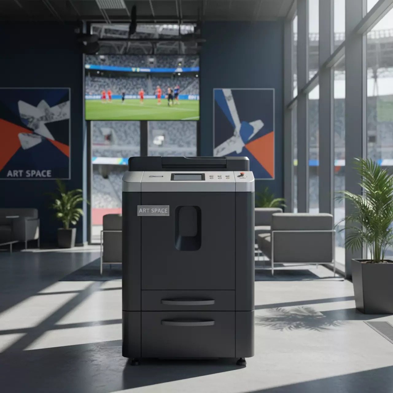 Аренда Шредер Kobra C4 Hybrid E S на арене «Фишт» — ART SPACE