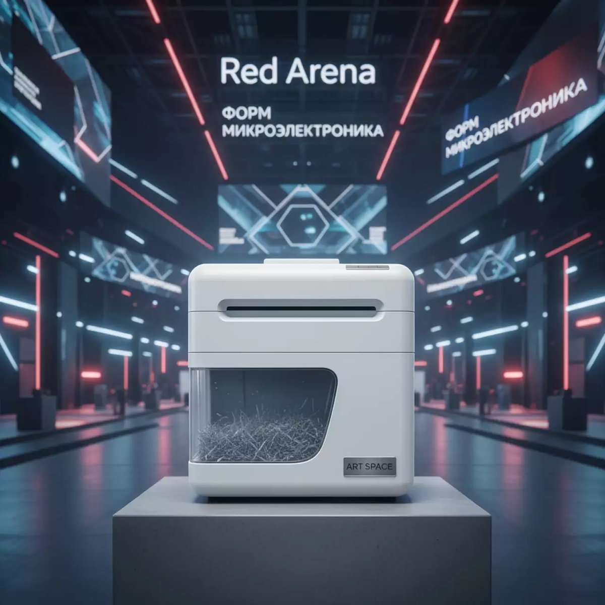 Аренда Шредер New United M2360HS 1х2 мм белый в Red Arena — ART SPACE