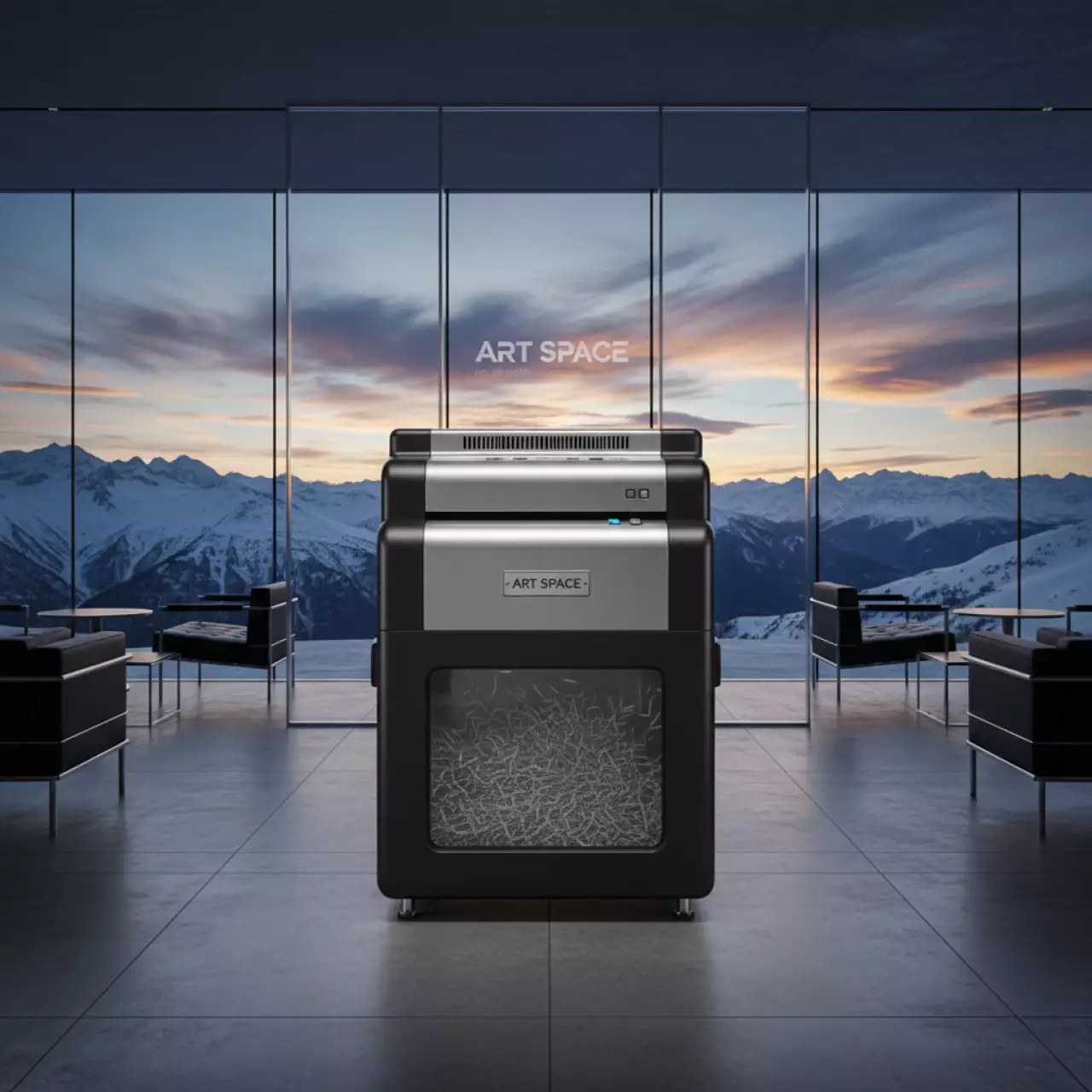 Аренда Шредер Office Kit S240 1,9х10 мм на площадке Rosa Peak (2320м) — ART SPACE