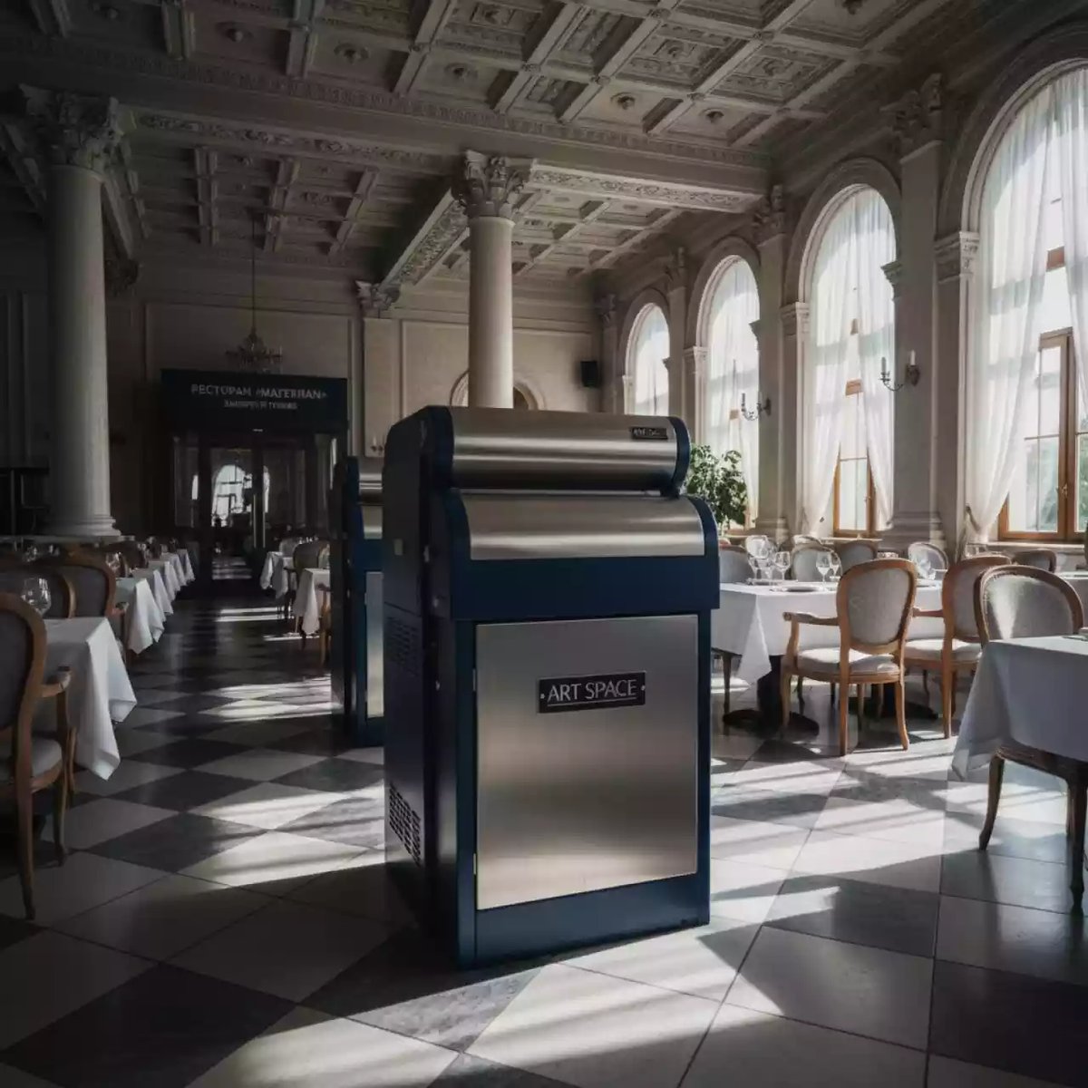 Аренда Шредер промышленный HSM Powerline FA 400 2 5 8 мм в ресторане «Магеллан» — ART SPACE