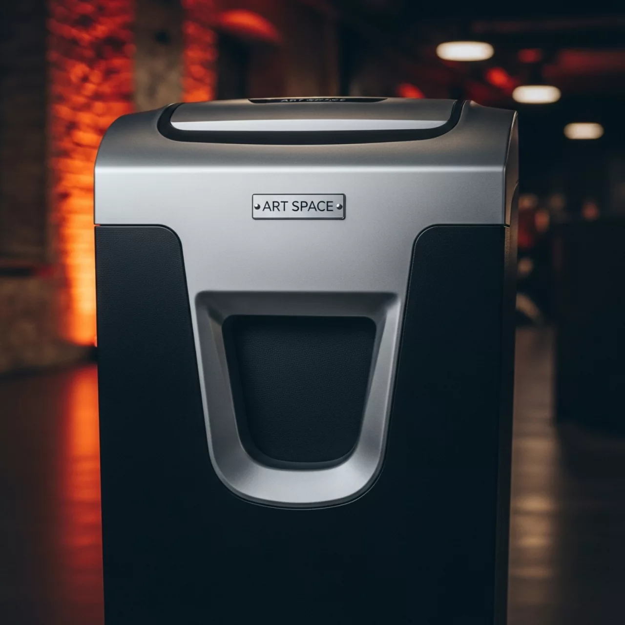 Аренда Шредер уничтожитель Bulros 850C 2х10 мм чёрный серебро дверь контур в усадьбе Голицына — ART SPACE