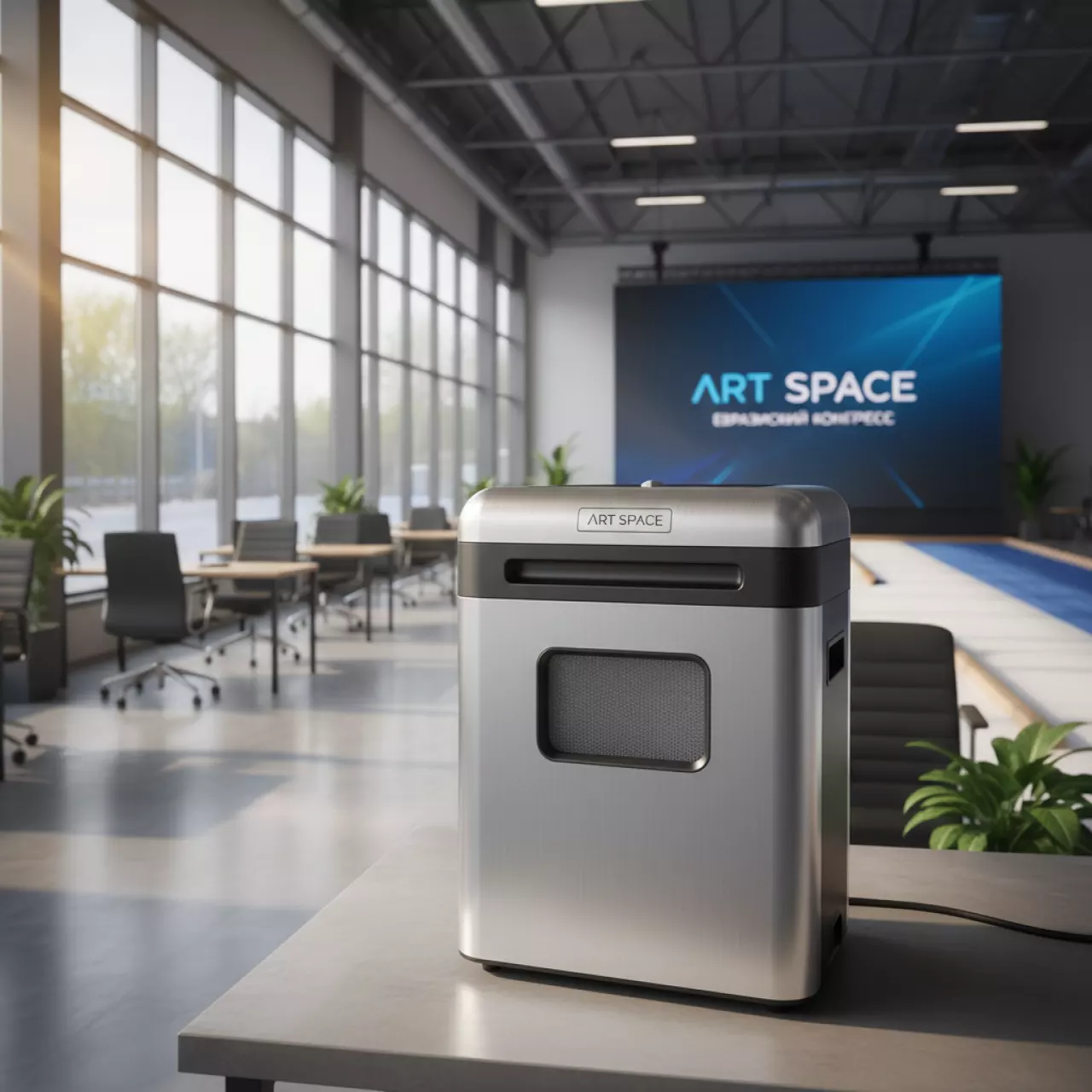 Аренда Шредер уничтожитель Daejin Kostal KS 8220MC 0,85x10 мм в Керлинговом центре «Ледяной куб» — ART SPACE