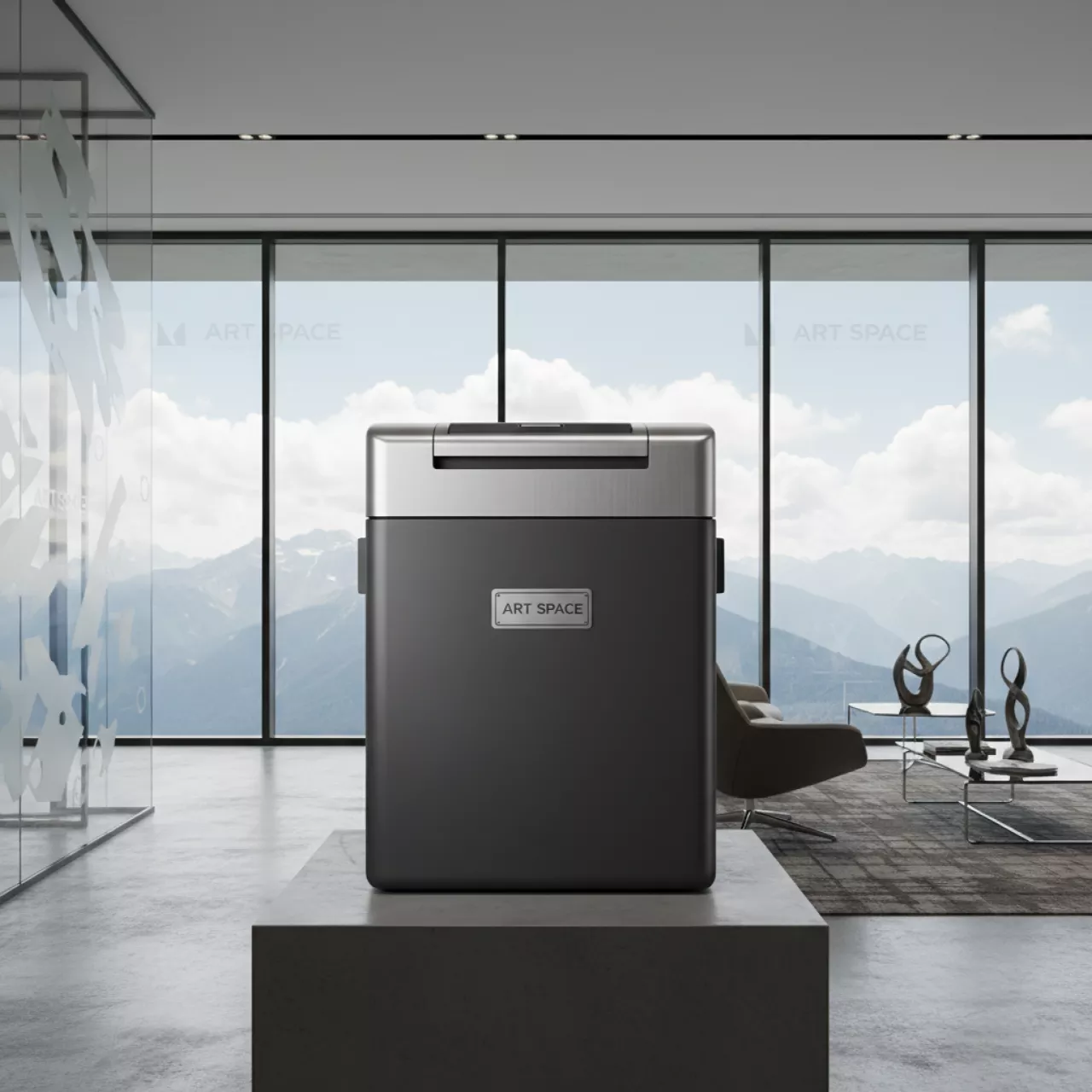 Аренда Шредер уничтожитель Dahle 410 Air 4х40 мм на площадке Rosa Peak (2320м) — ART SPACE