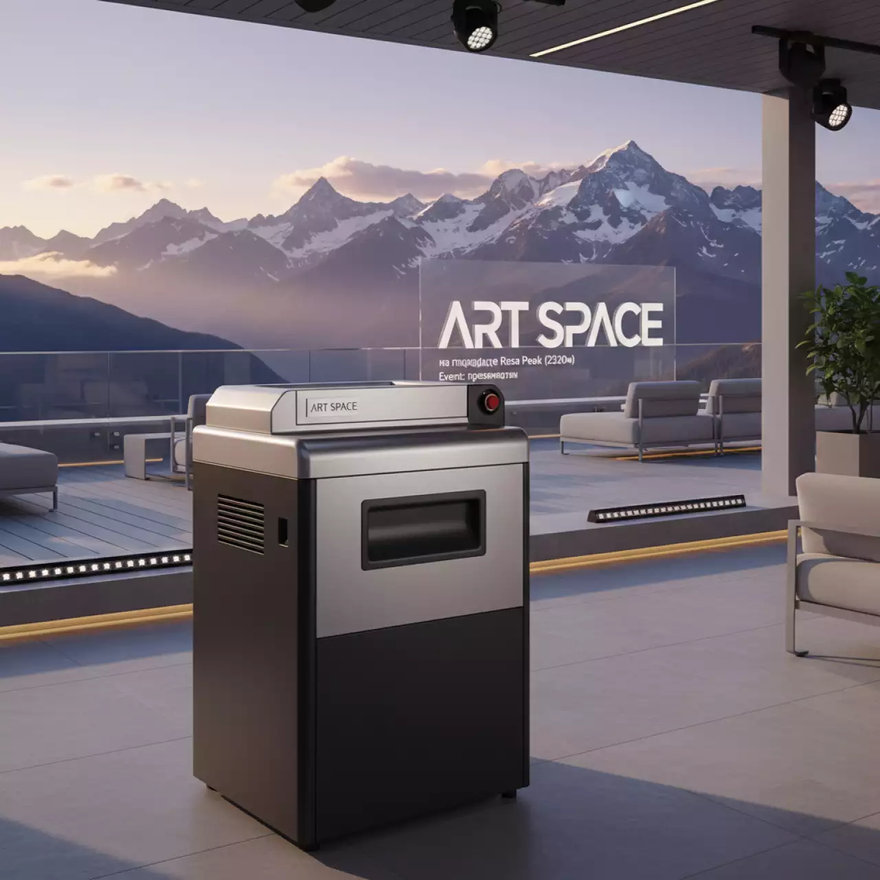 Аренда Шредер уничтожитель Гелеос АП 55 4 3,9х12 мм с автоподачей на площадке Rosa Peak (2320м) — ART SPACE