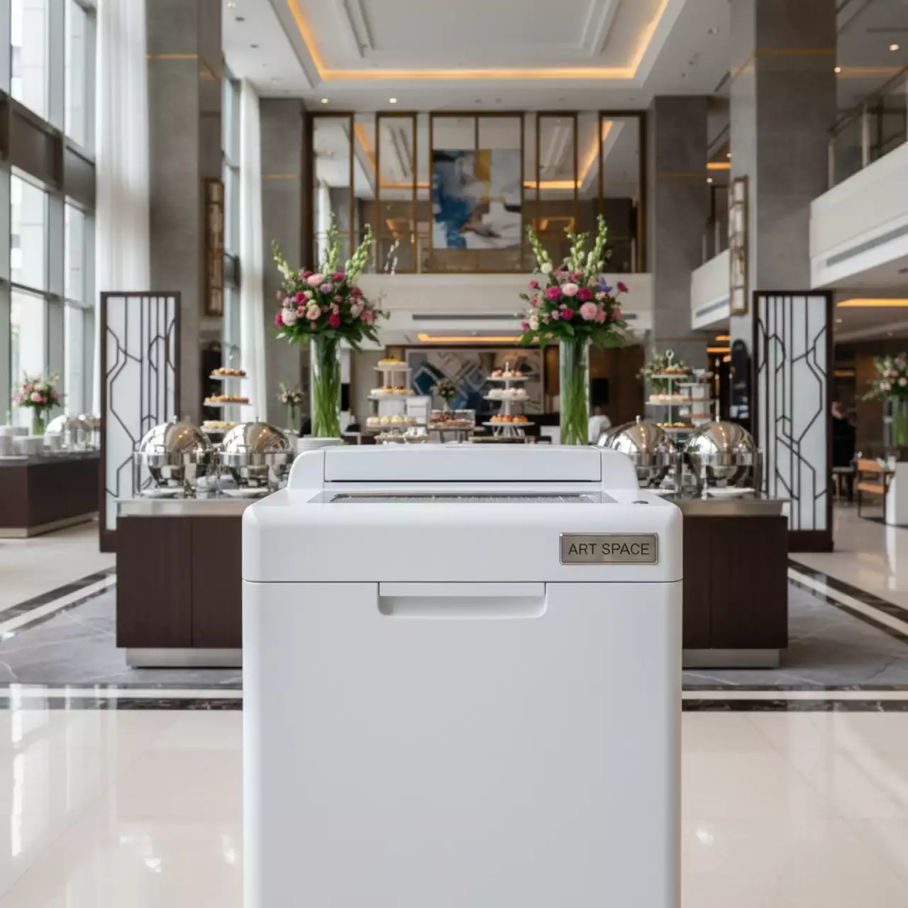 Аренда Шредер уничтожитель Gladwork Ecstaze 40CD Lux белый в Radisson Collection Paradise — ART SPACE