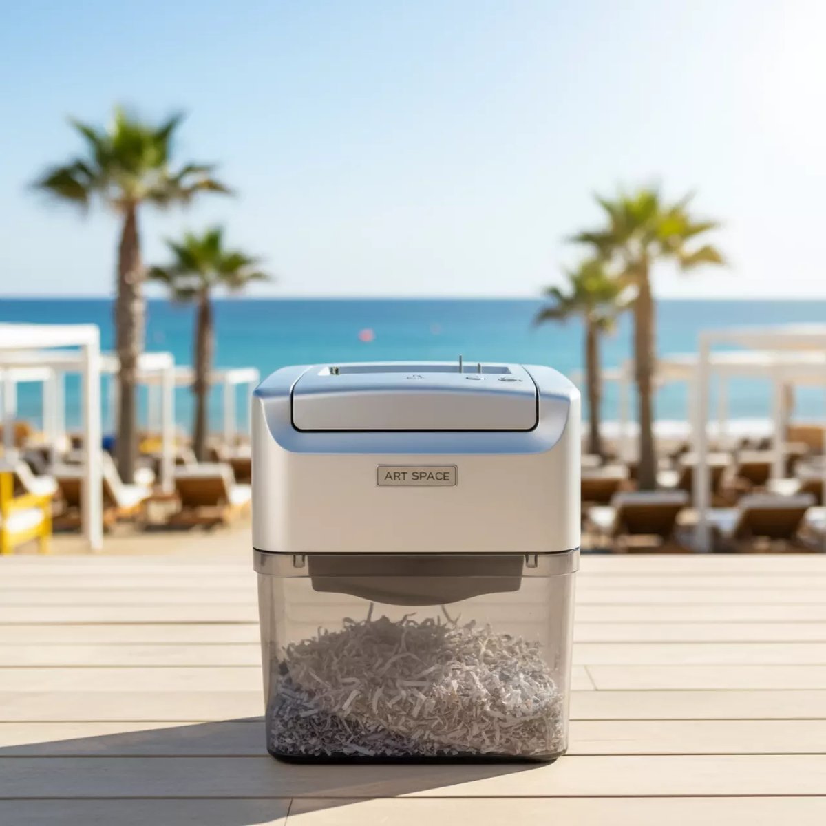 Аренда Шредер уничтожитель HSM Securio P40 3,9 мм на пляжных клубах Хосты — ART SPACE