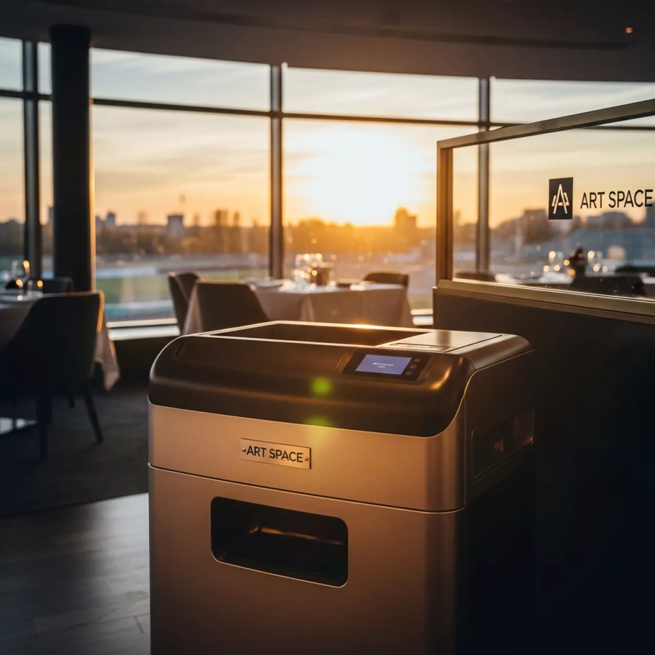 Аренда Шредер уничтожитель HSM Securio P40i 3,9 мм в ресторане «Магеллан» — ART SPACE