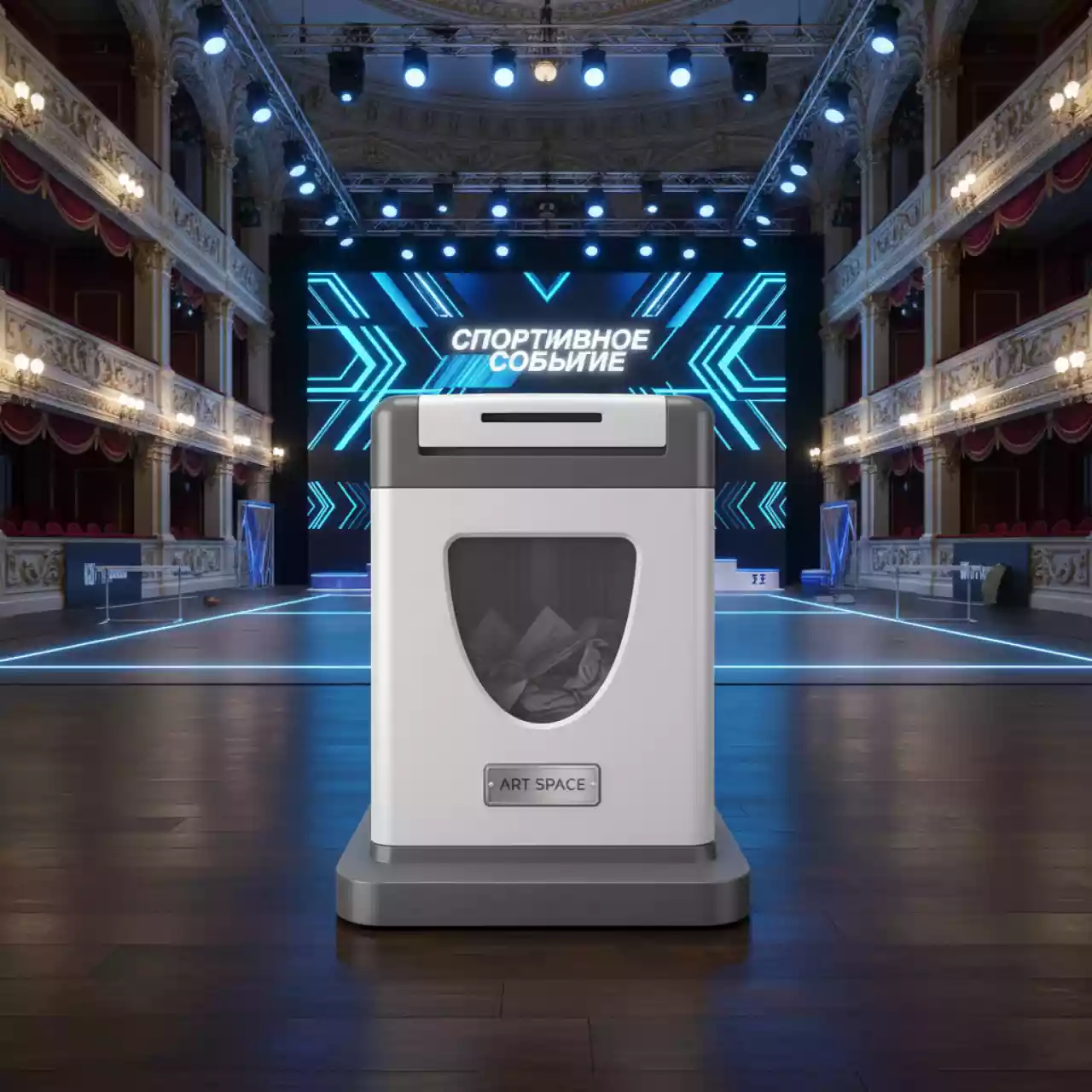 Аренда Шредер уничтожитель Ideal 2445 MC 0,8х12 мм в Зимнем театре — ART SPACE