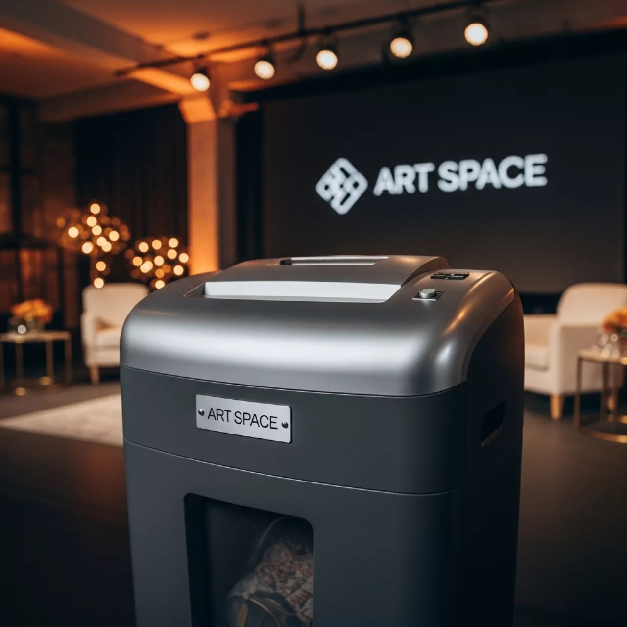 Аренда Шредер уничтожитель Ideal 2604SMC 0,8х5 мм в лофте «Студия 21» — ART SPACE