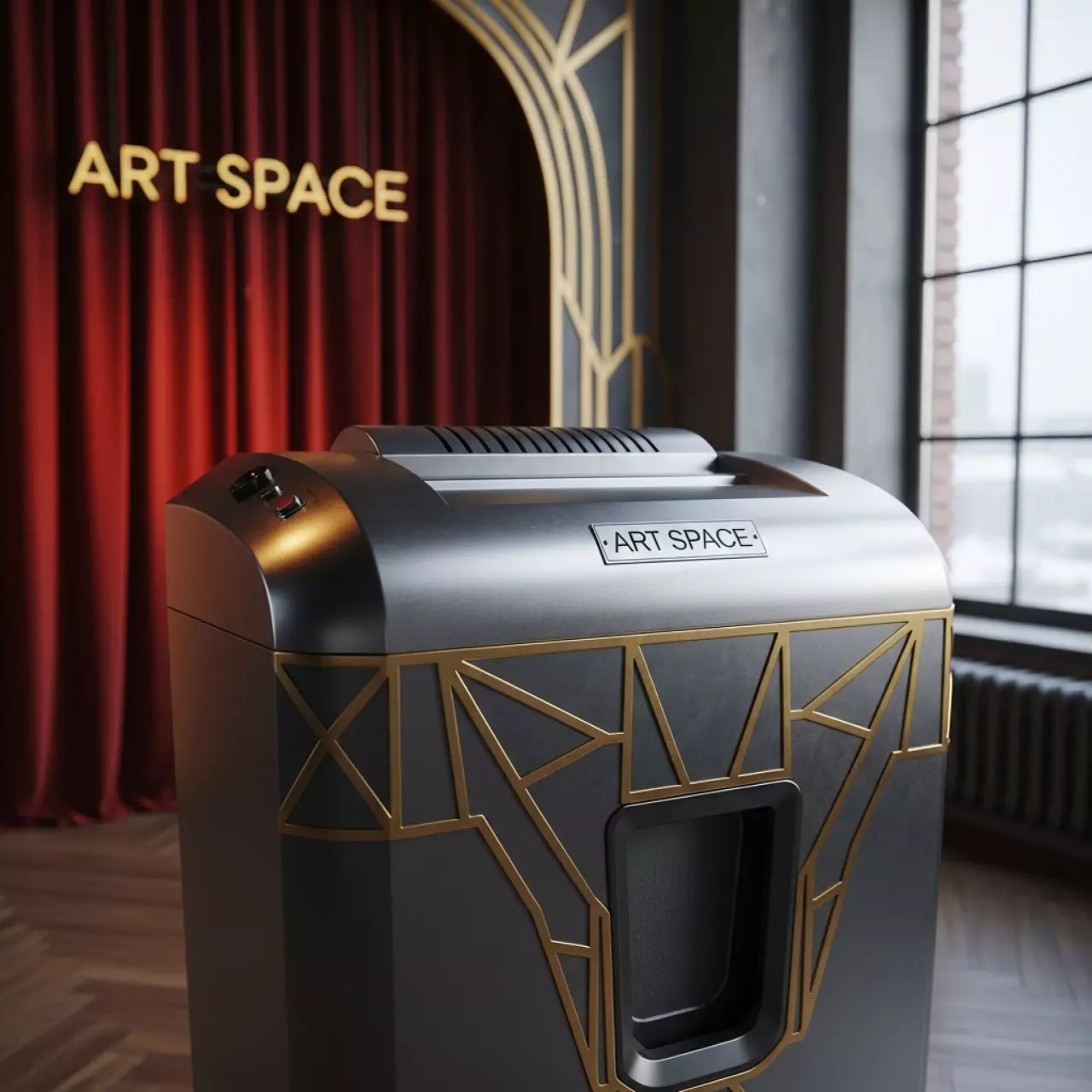 Аренда Шредер уничтожитель Jinpex JP 626 C 2х10 мм в лофте «Студия 21» — ART SPACE