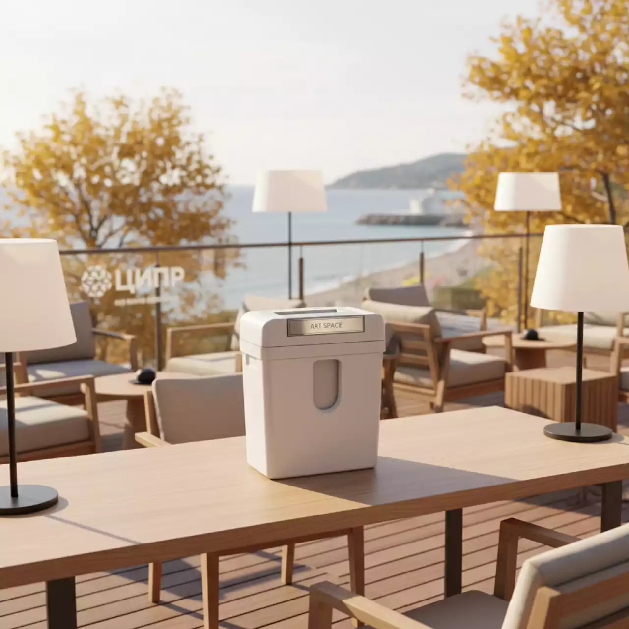 Аренда Шредер уничтожитель Jinpex JP 869 S 4 мм на пляже «Ривьера» — ART SPACE