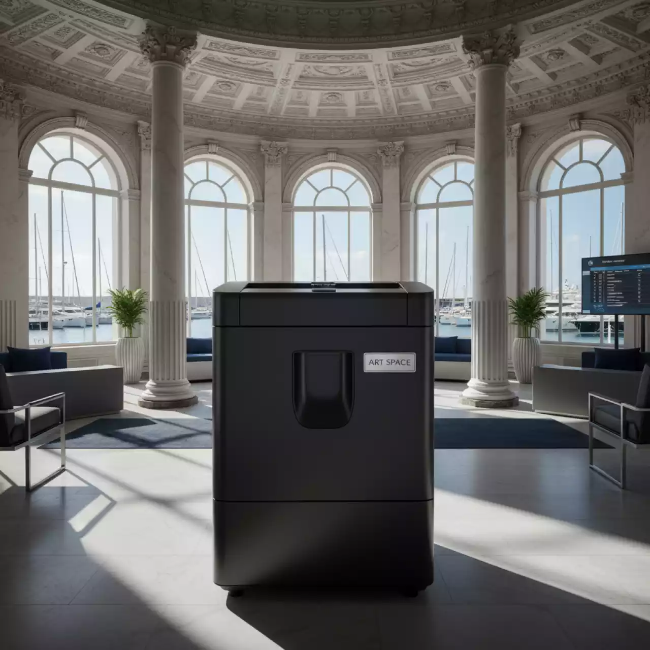 Аренда Шредер уничтожитель Office Kit SA100M 1,9х12 мм с автоподачей в зале «Чайка» (Морпорт) — ART SPACE