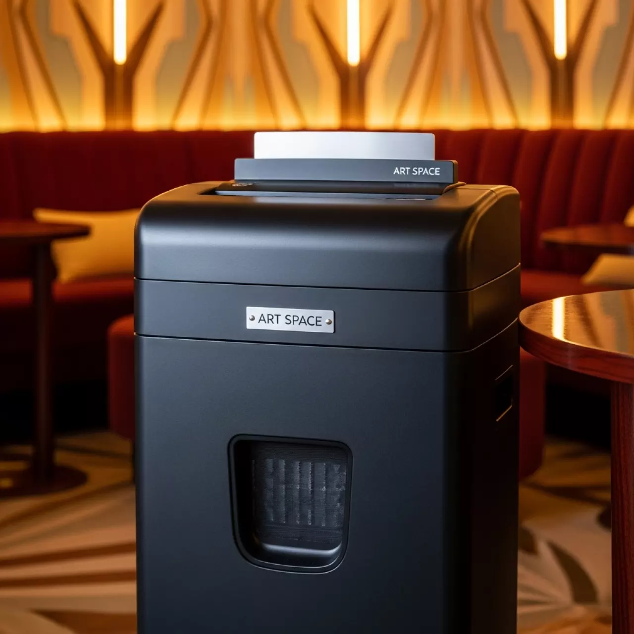 Аренда Шредер уничтожитель Office Kit SA150M 1,9х15 мм с автоподачей в пляжном клубе Del Mar — ART SPACE