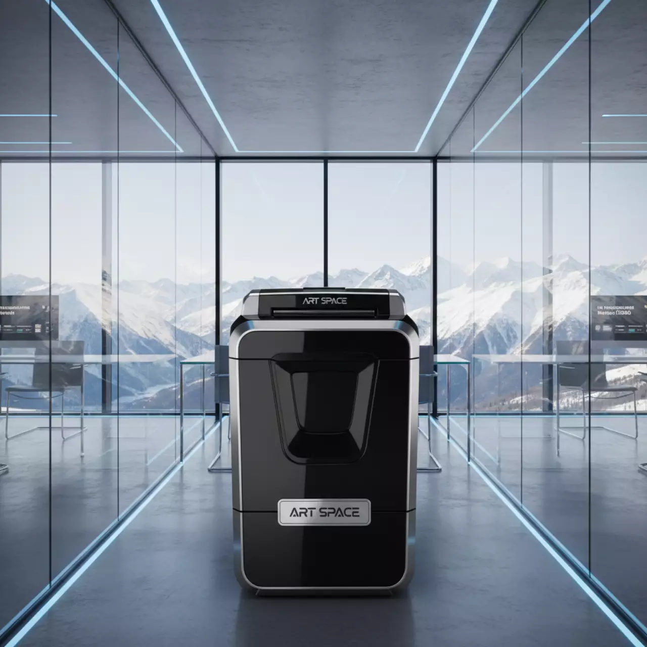 Аренда Шредер уничтожитель ProfiOffice Piranha 15 CC 4х25 мм на площадке Rosa Peak (2320м) — ART SPACE