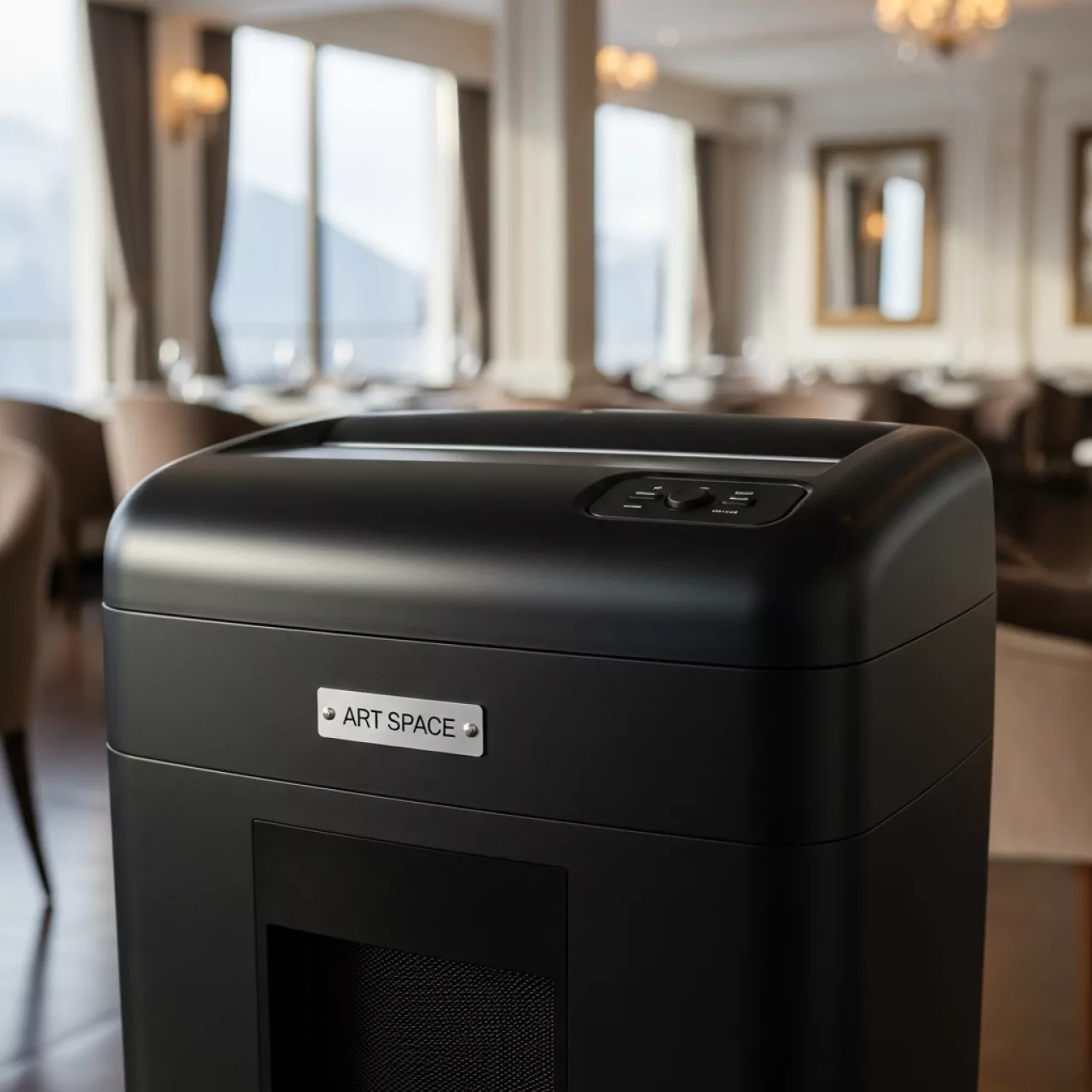 Аренда Шредер уничтожитель Rexel Momentum M510 2х15 мм в ресторане «Высота 5642» — ART SPACE