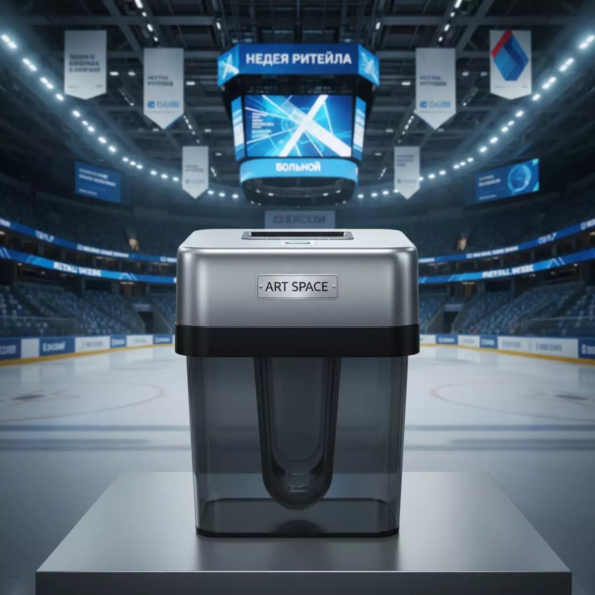 Аренда Шредера Dahle 406 Air в ледовом дворце «Большой» — ART SPACE
