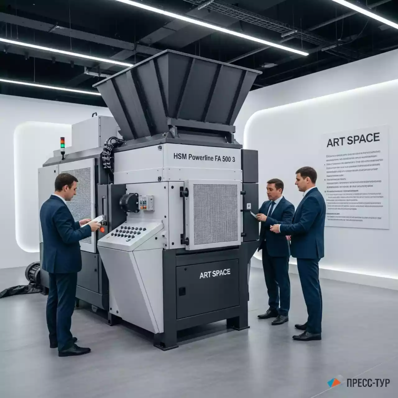 Аренда Шредера промышленного HSM Powerline FA 500 3 10,5х40,76 мм в комплексе «Дагомыс» — ART SPACE