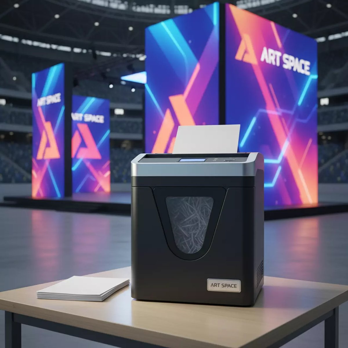 Аренда Шредеров профессиональных на арене «Фишт» — ART SPACE