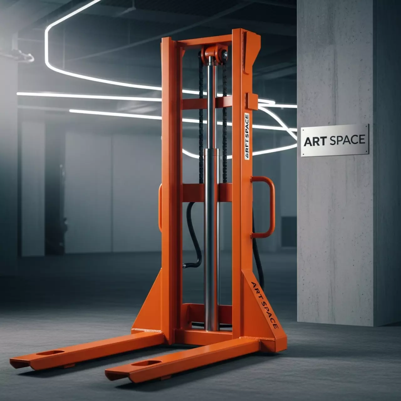 Аренда Штабелер гидравлический ручной Tisel HS 1030 в ледовом дворце «Большой» — ART SPACE