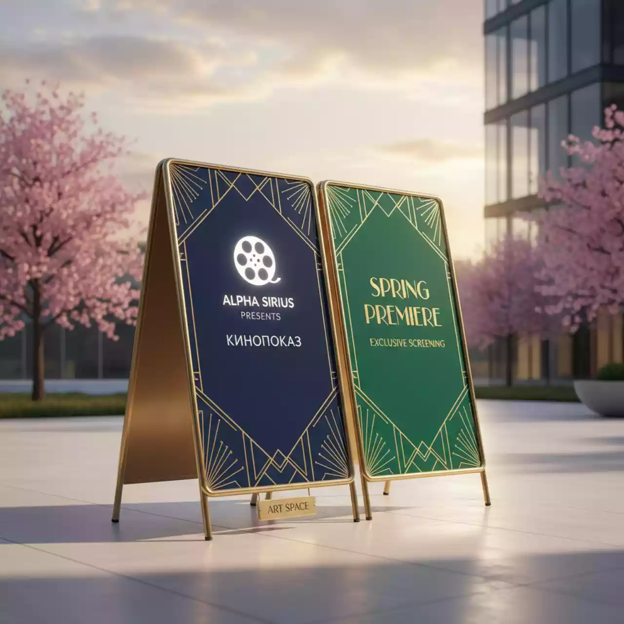 Аренда Штендер раскладной двусторонний в Alpha Sirius — ART SPACE