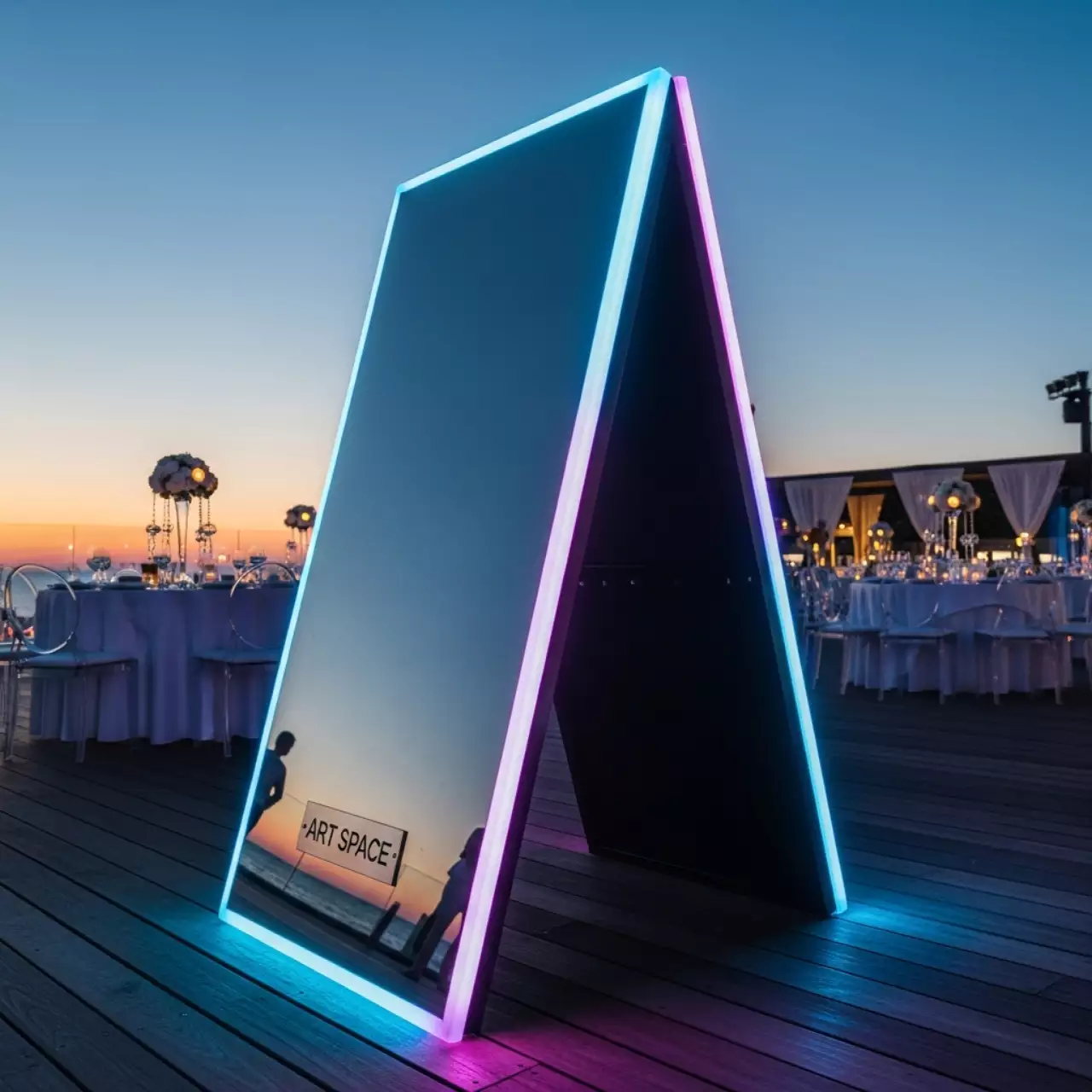 Аренда Штендер раскладушка рекламный на пляжных клубах Хосты — ART SPACE