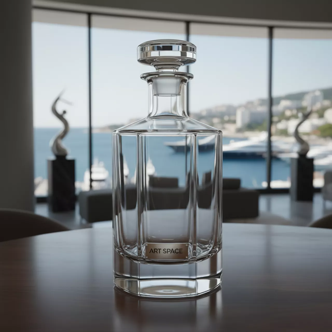 Аренда Штоф стеклянный с крышкой 500 мл на VIP теплоходе (Морпорт Сочи) — ART SPACE