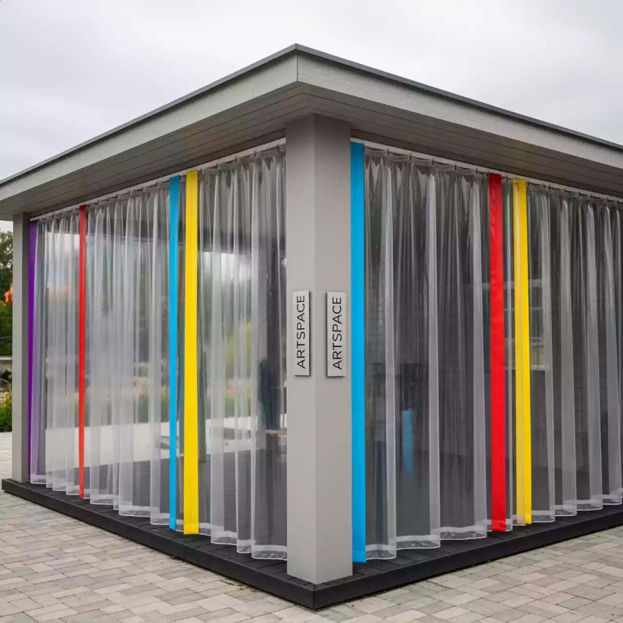 Аренда Шторы ПВХ мягкие в этно-парке «Моя Россия» — ART SPACE