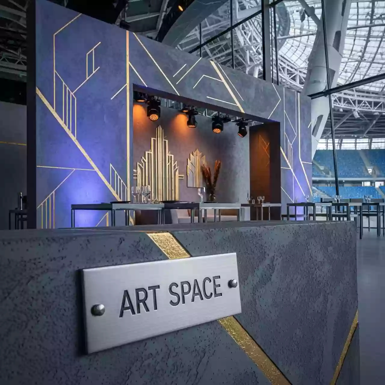 Аренда Штукатурка цементная КНАУФ Унтерпутц на арене «Фишт» — ART SPACE