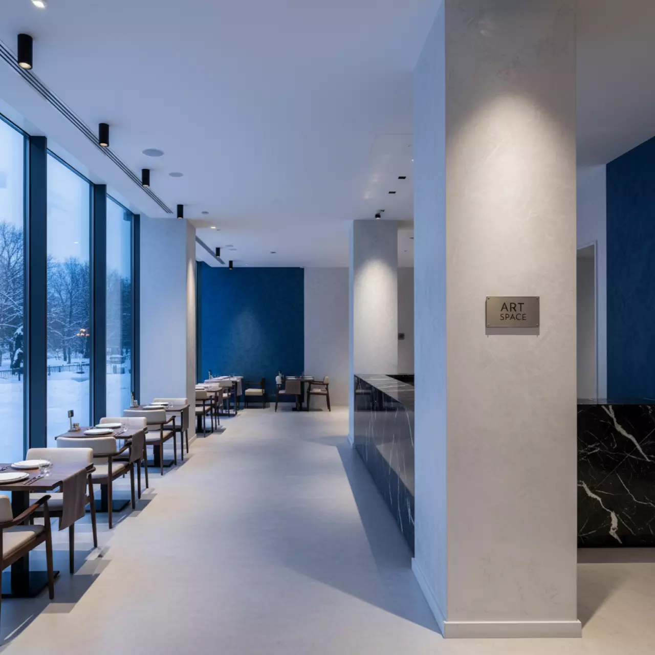 Аренда Штукатурки гипсовые для стен в ресторане «Voda» — ART SPACE