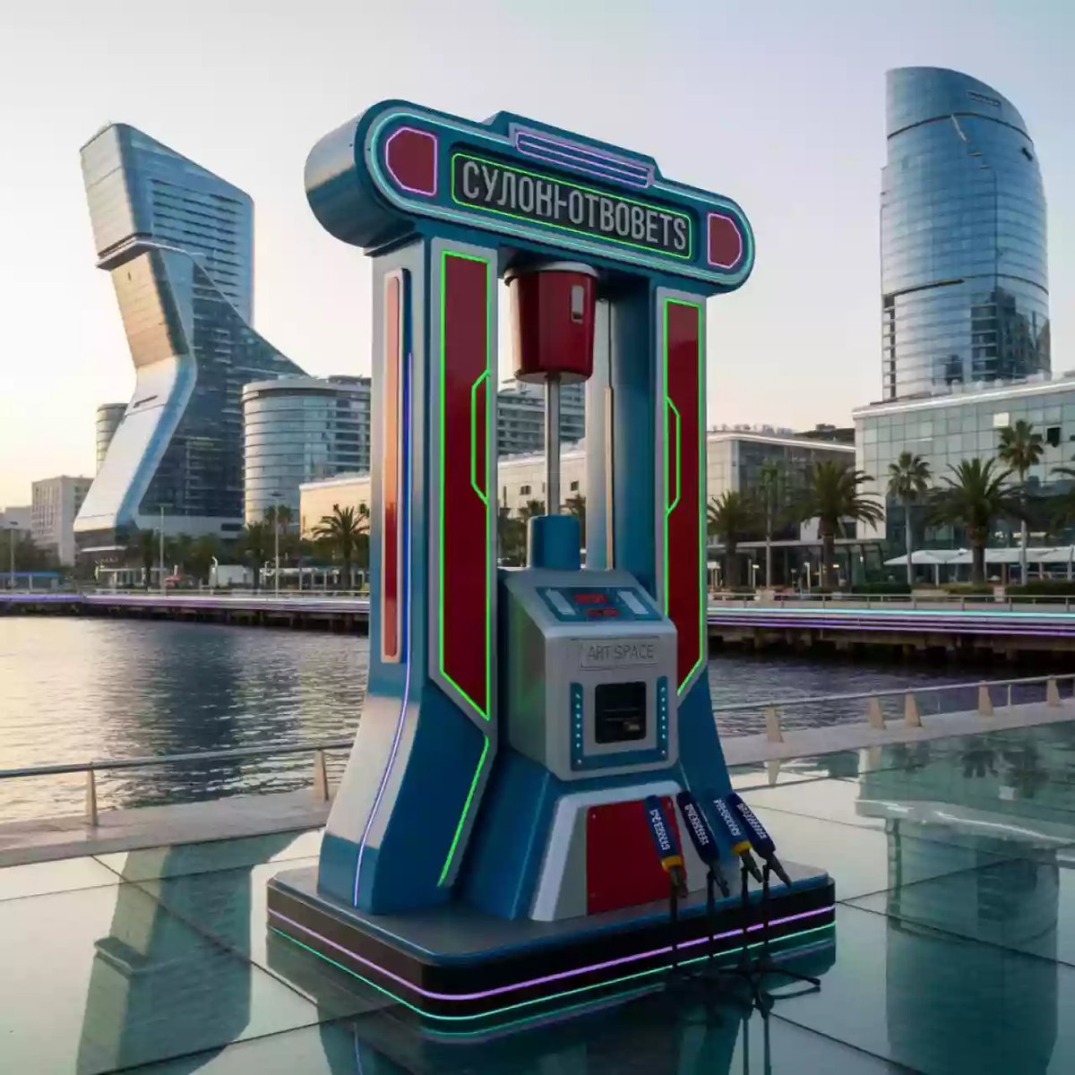 Аренда Силомер молотобоец СССР на территории Морпорта Сочи — ART SPACE