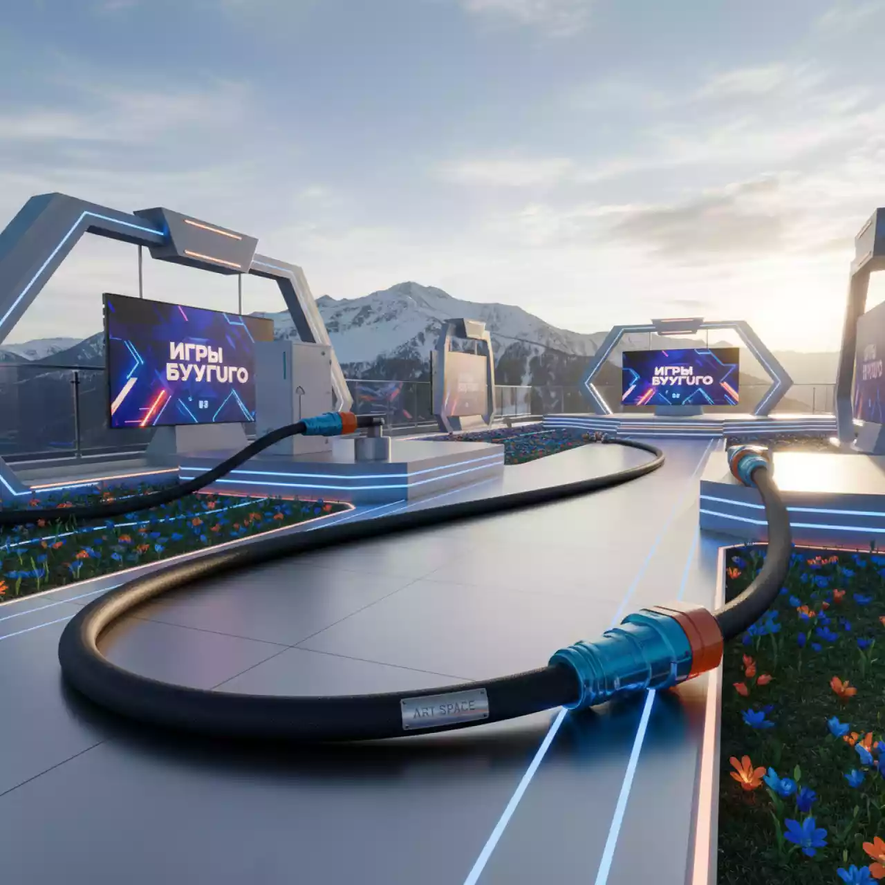 Аренда Силовой кабель 380 В 16 А 50 м Rosa Peak — ART SPACE